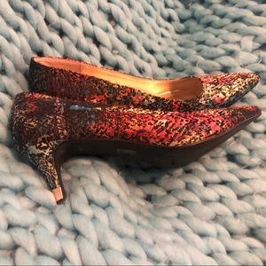 Size 8.5 Rainbow and Leopard Pumps